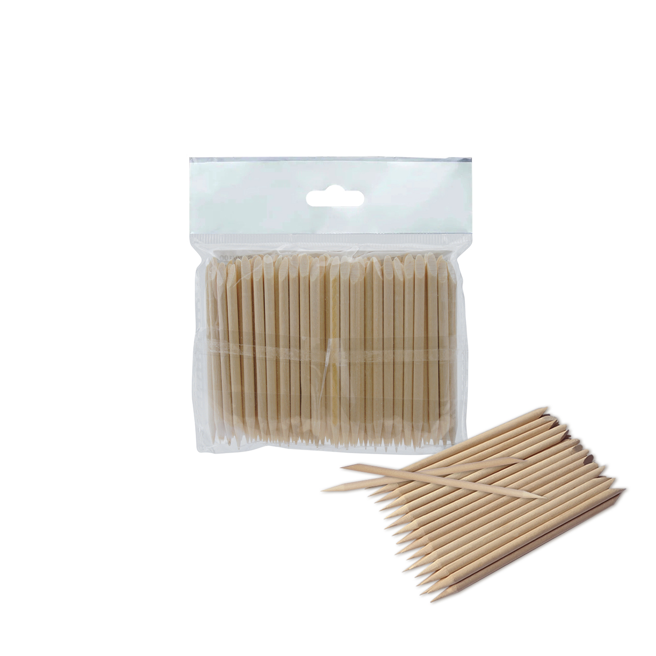 Staleks Expert oransjepinne tre 75 mm 100 stk
