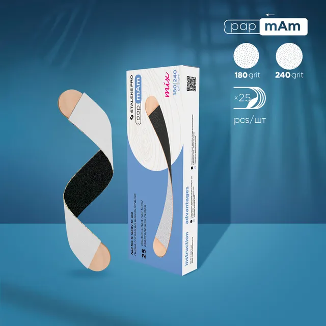 Staleks Expert 22 papmAm Mix trefiler 180/240 25 stk