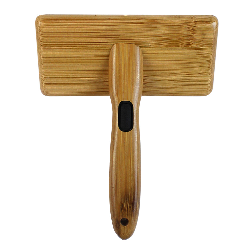 Bamboo Groom Soft Slicker børste skånsomme tupper