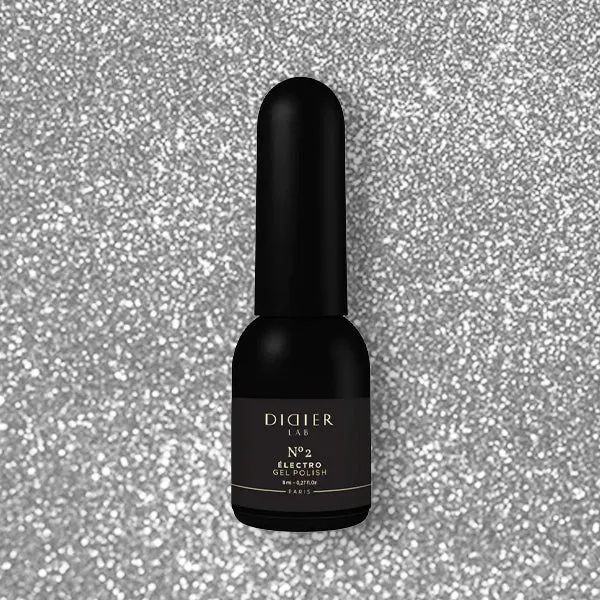Didier Lab Electro No2 gellakk sølv glitter HEMA-fri