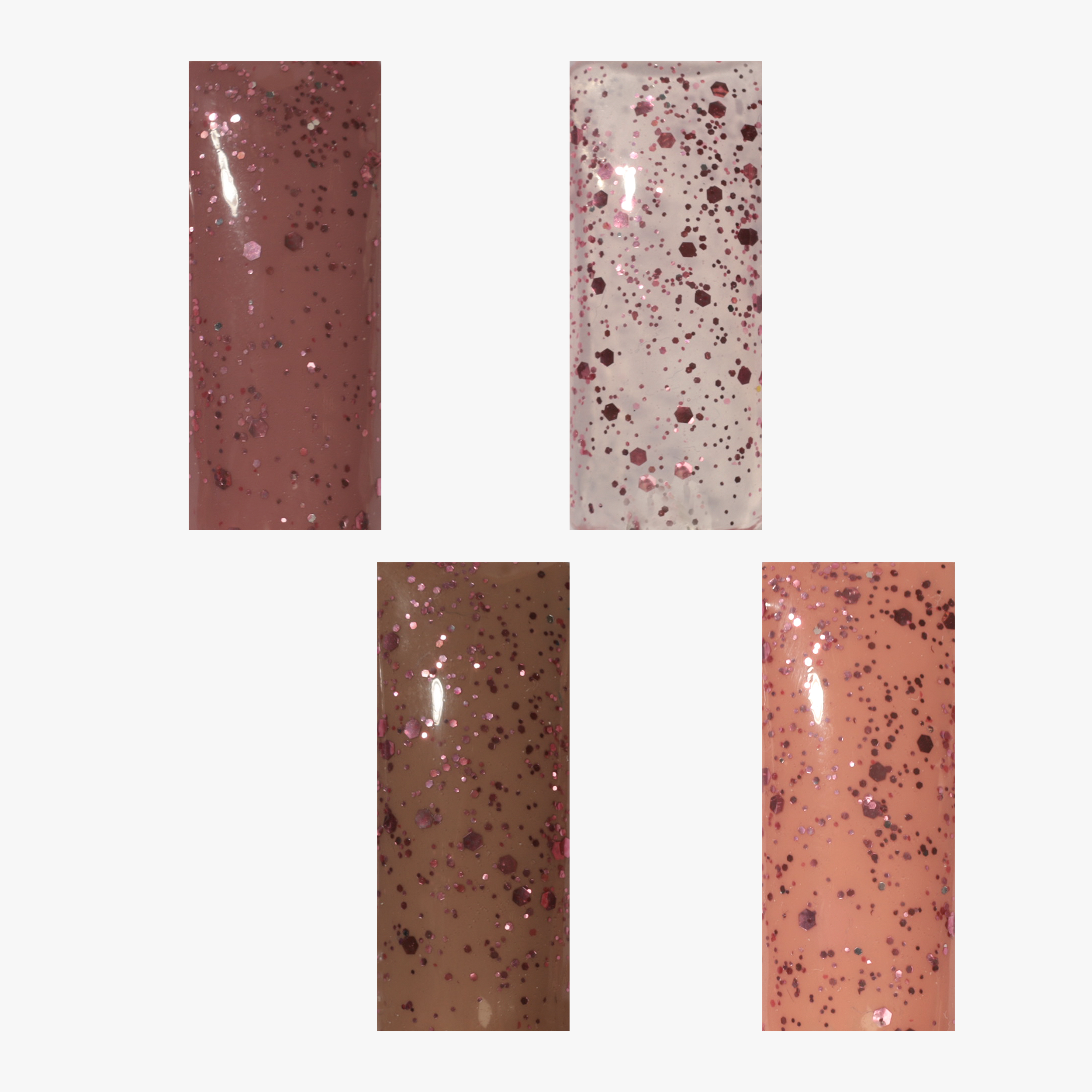 ALCE Rose Gold Dots top coat glitter