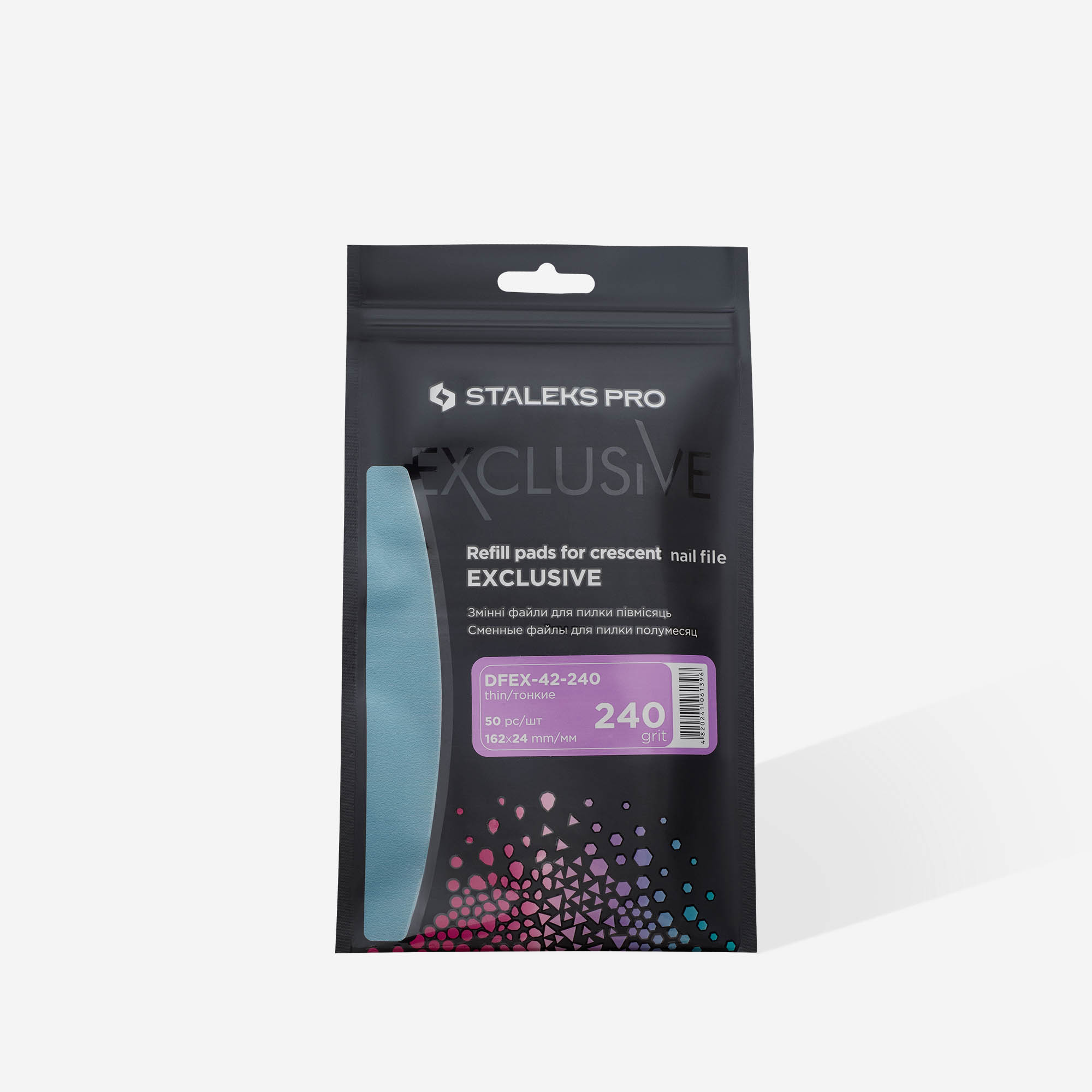 Staleks Exclusive 42 neglefil 240 grit 50 stk halvmåne