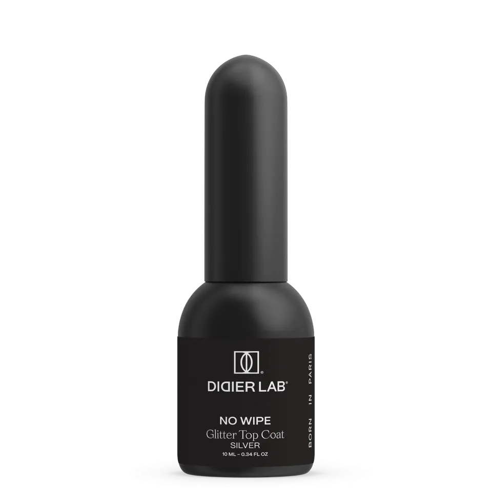Didier Lab Glitter Top Coat gellakk sølv HEMA-fri