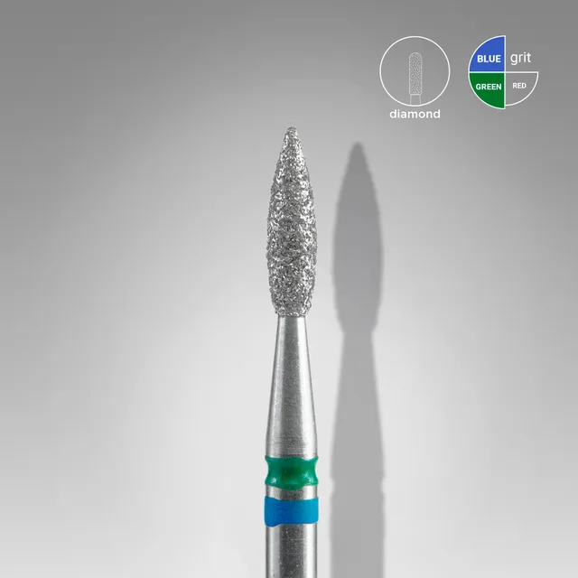 Staleks Expert Duo diamantfres flamme 2,1 mm blå-grønn