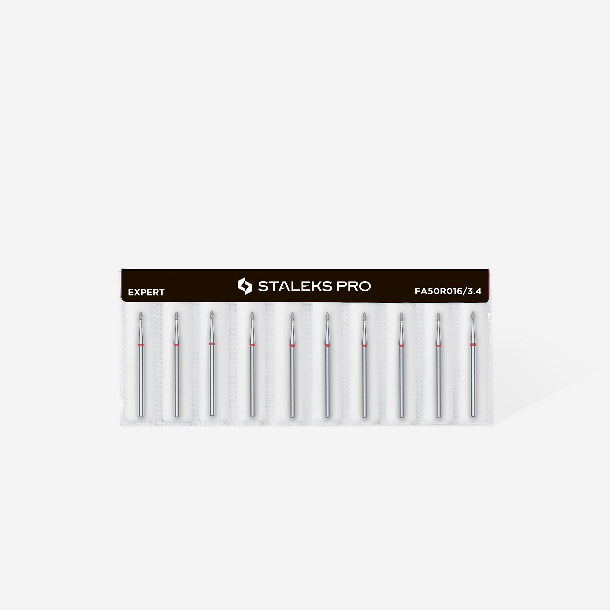 Staleks Expert diamantbit avrundet knopp rød 1,6 mm