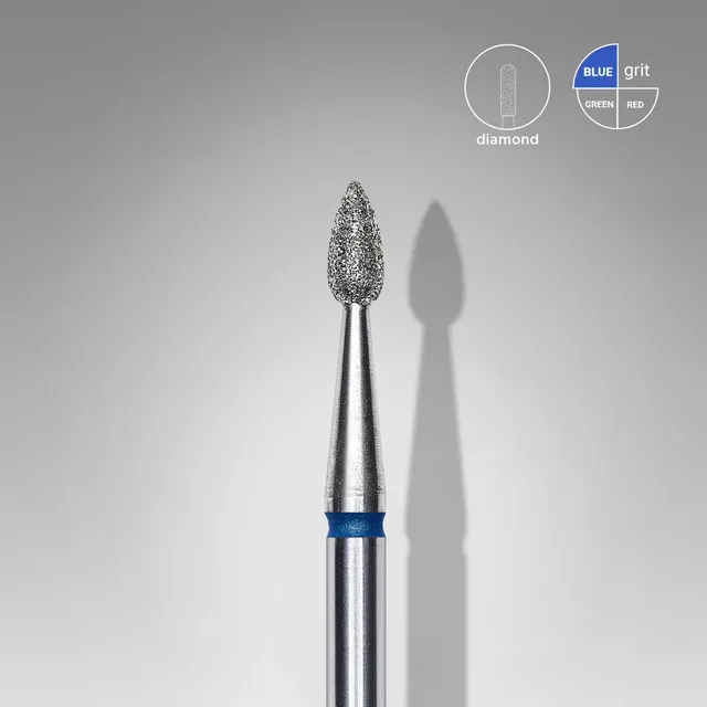 Staleks Expert diamantfres dråpe blå 2,3 mm neglebånd