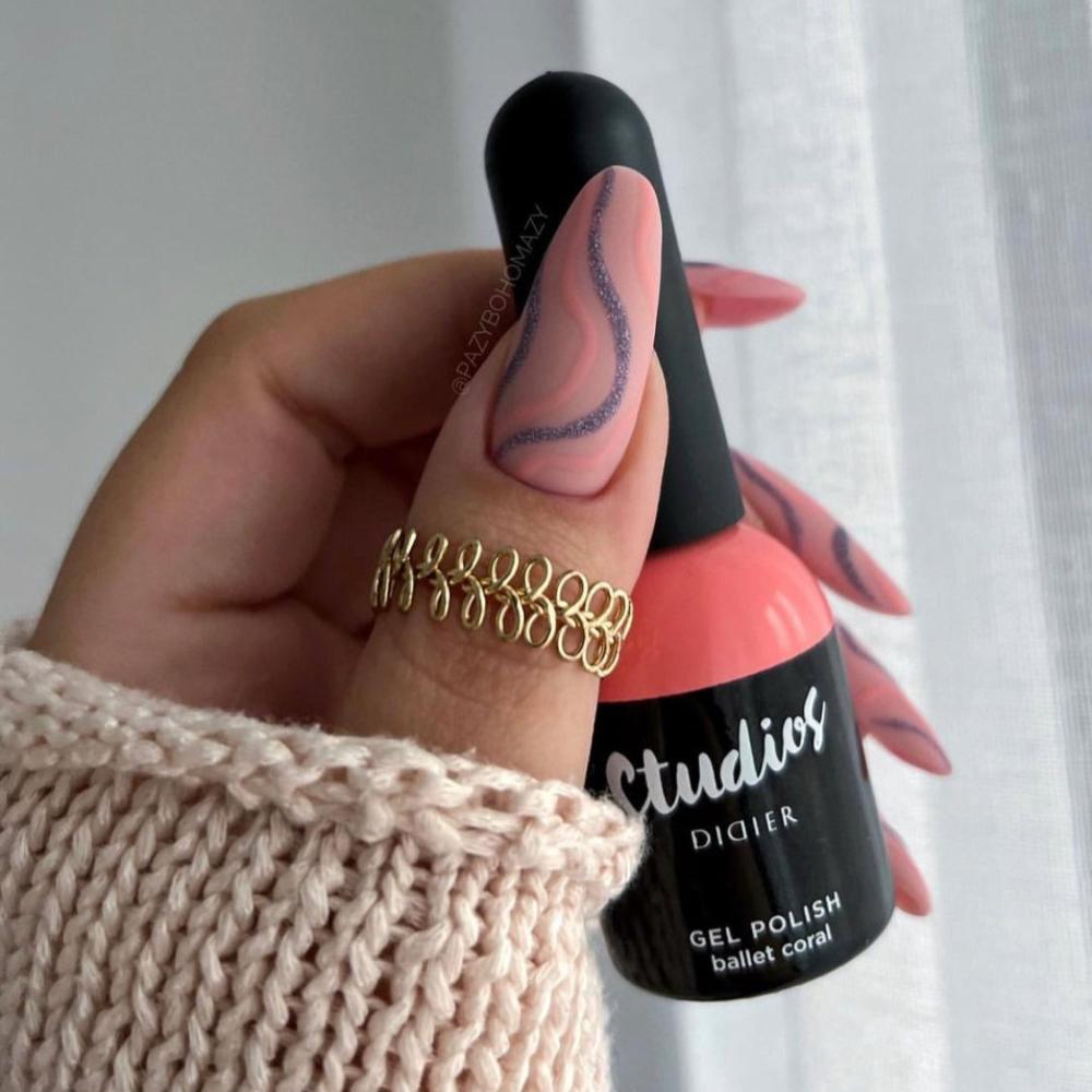 Didier Lab Studios Ballet Coral gellakk nude glitter