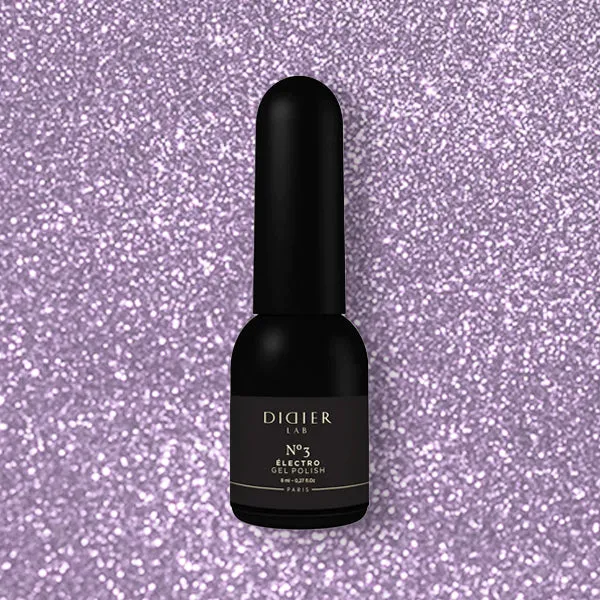 Didier Lab Electro No3 gellak lilla glitter reflekterende