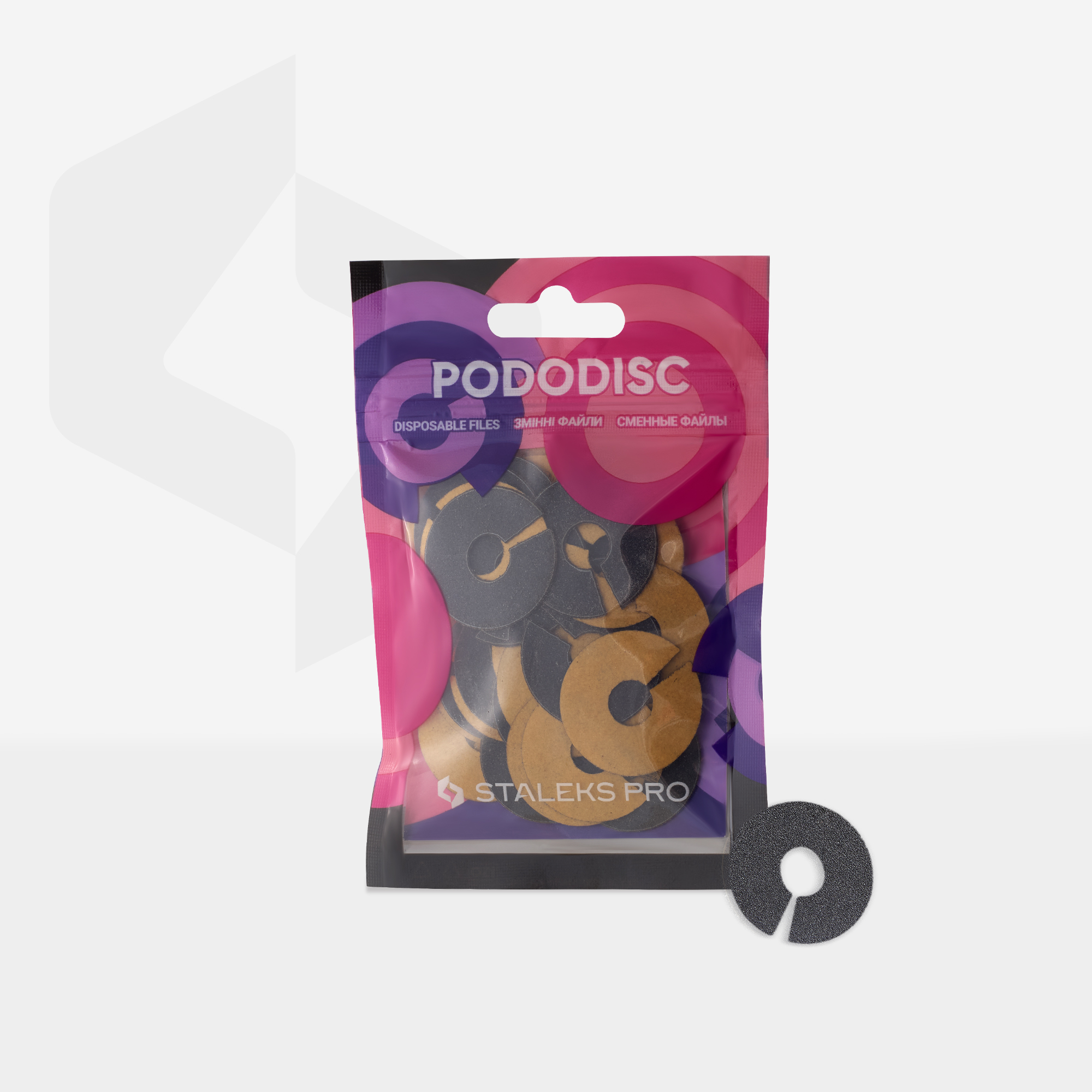 Staleks Pro L pedikyrskiver 240 grit 50 stk