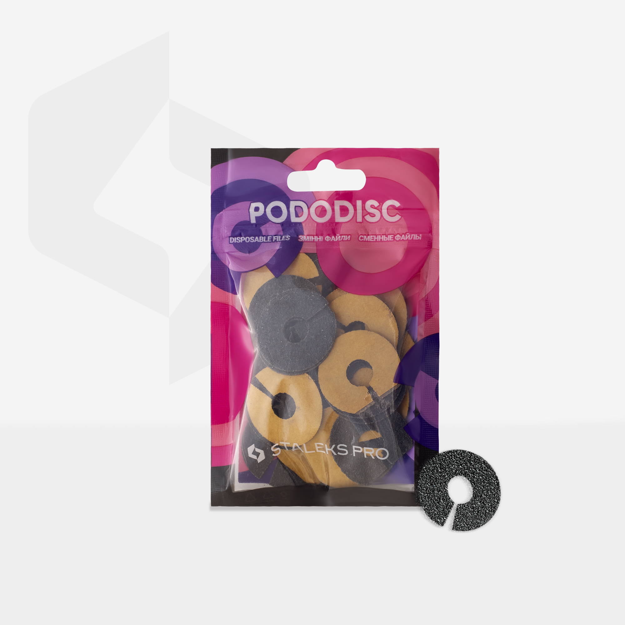 Staleks Pro L refillslipepapir pedikyrskive 100 grit 50 stk