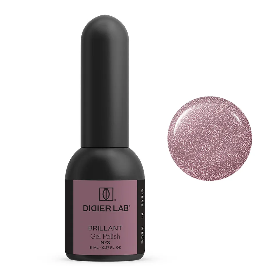 Didier Lab Brillant No.3 gellakk glitter mauve 8 ml