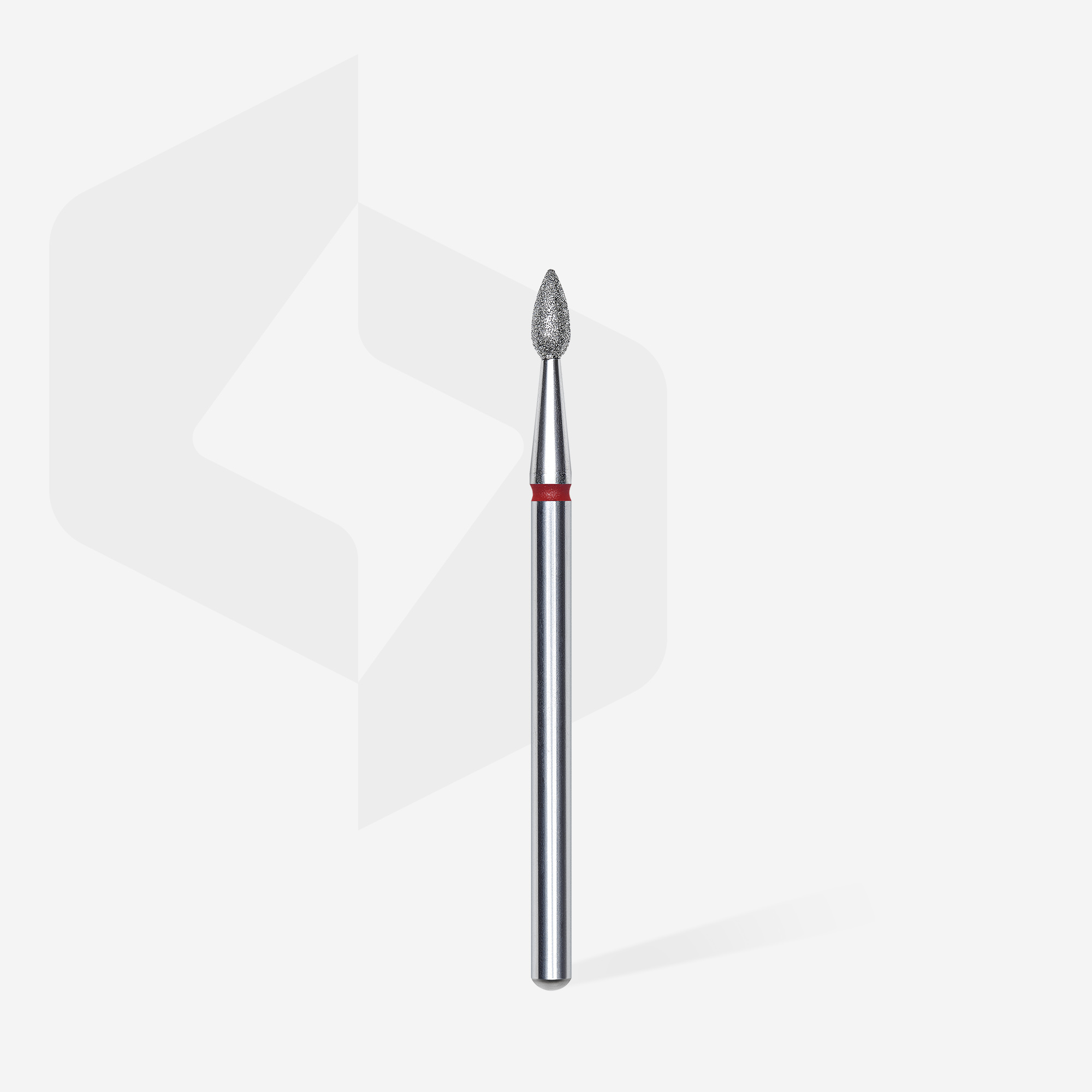 Staleks Expert neglebor diamant dråpe rød 2,3 mm