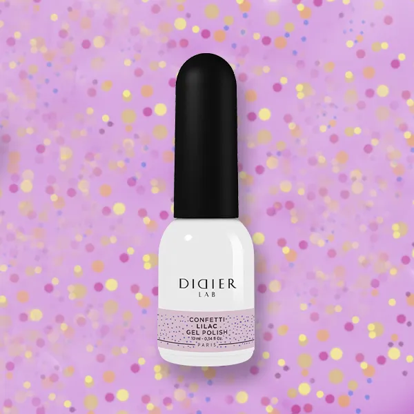 Didier Lab Confetti Lilac gellakk semi-transparent