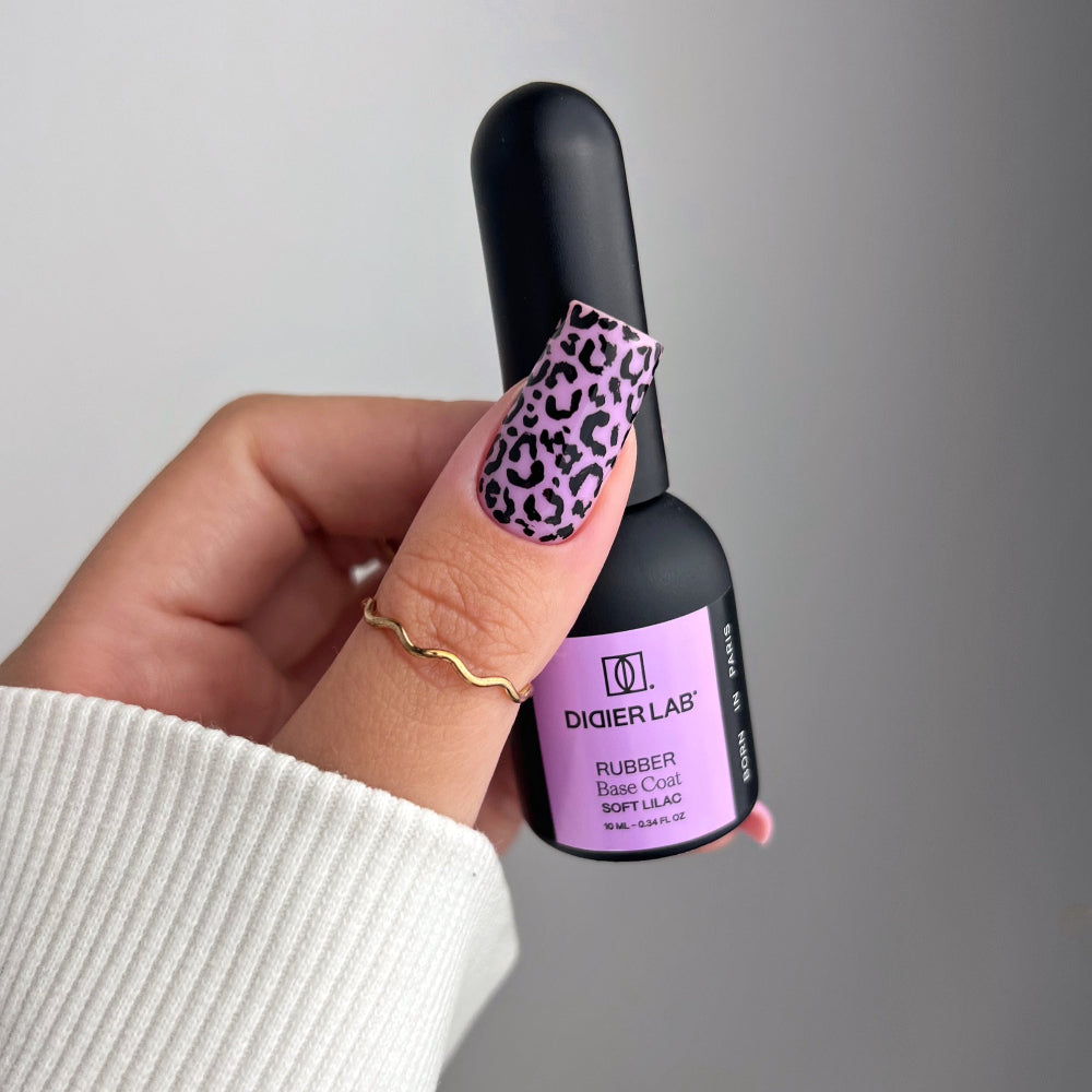 Didier Lab Rubber Base Soft Lilac base coat lilla