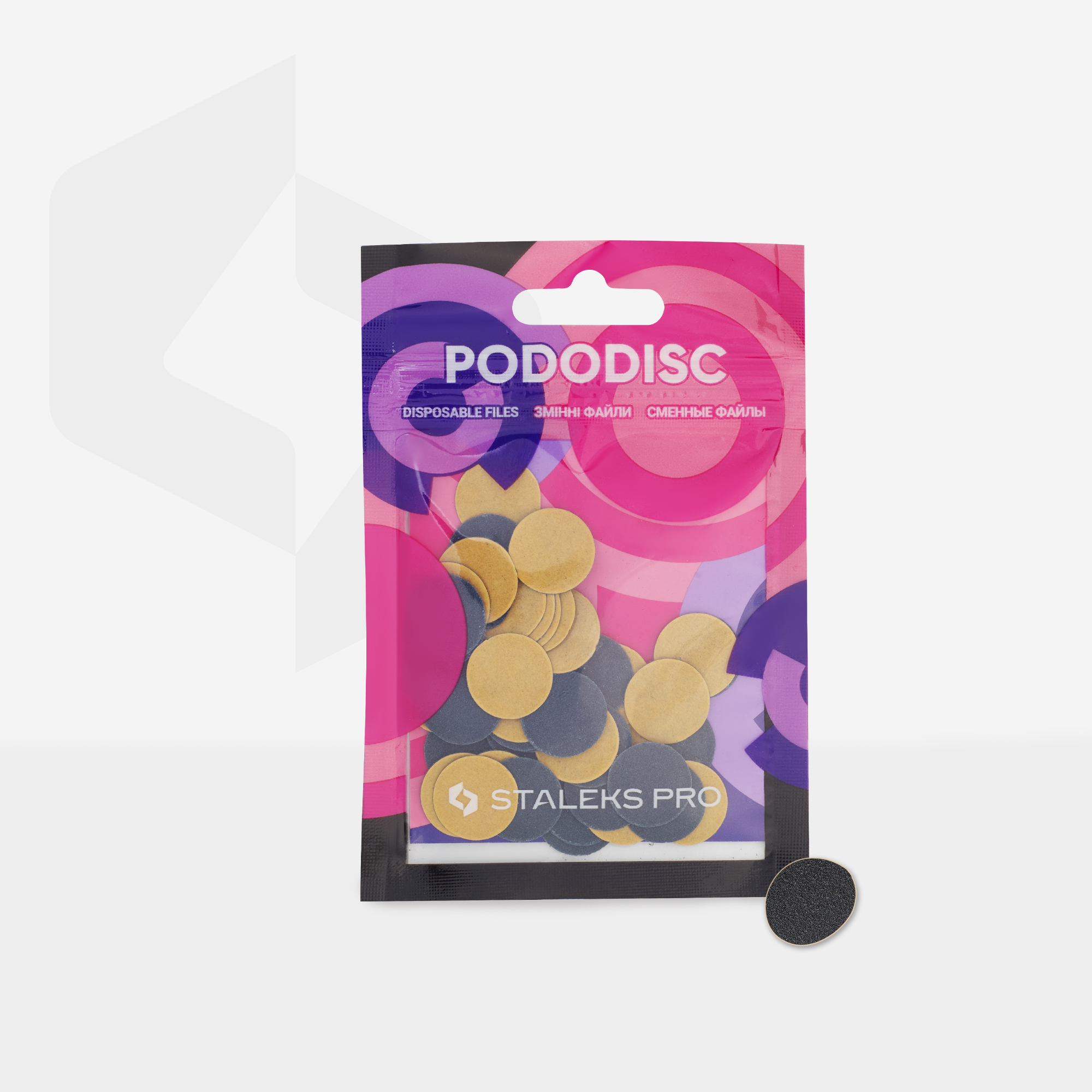 Staleks Pro S slipepapir pedikyrskive 100 grit 50 stk