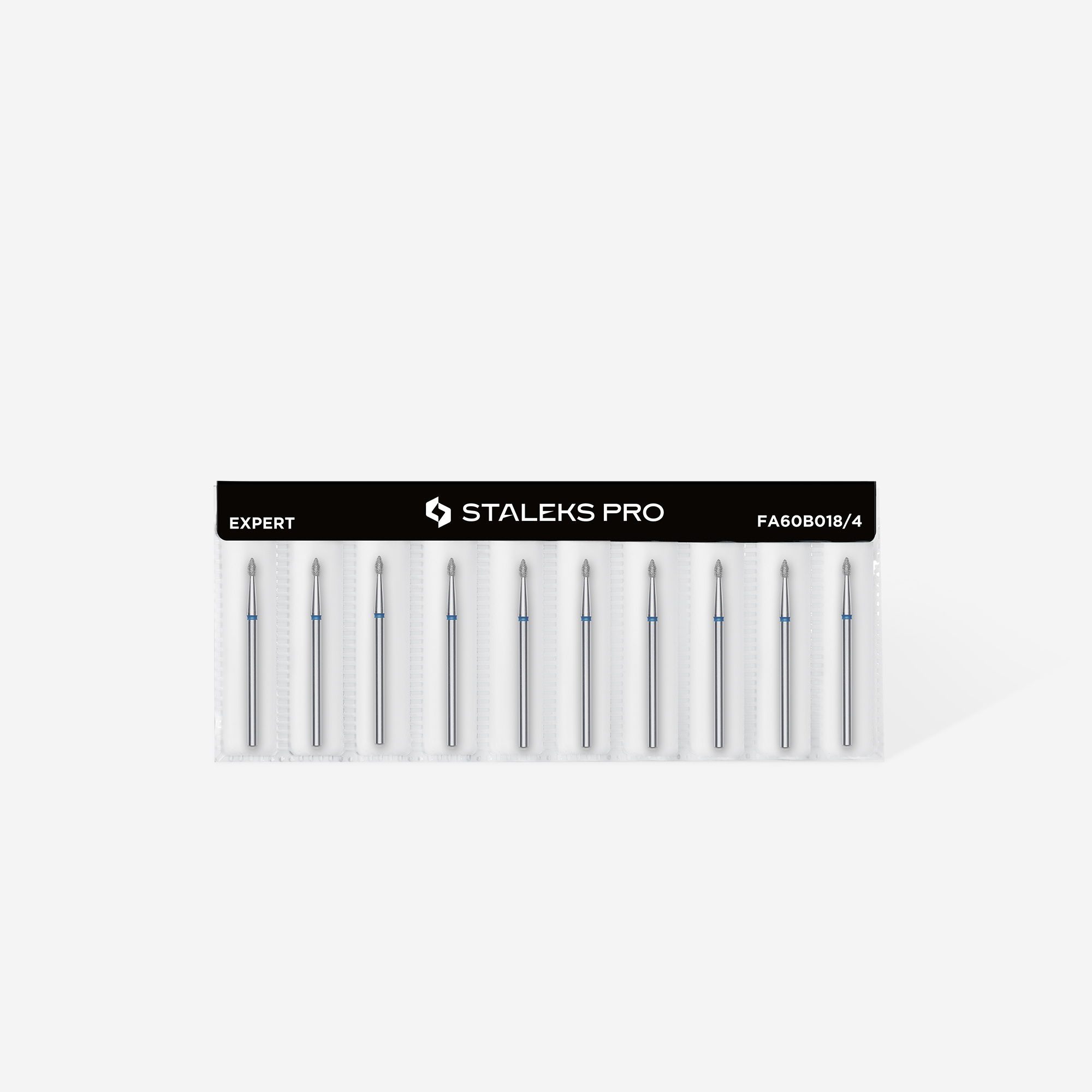 Staleks Expert diamantfres spiss knopp blå 1,8 mm