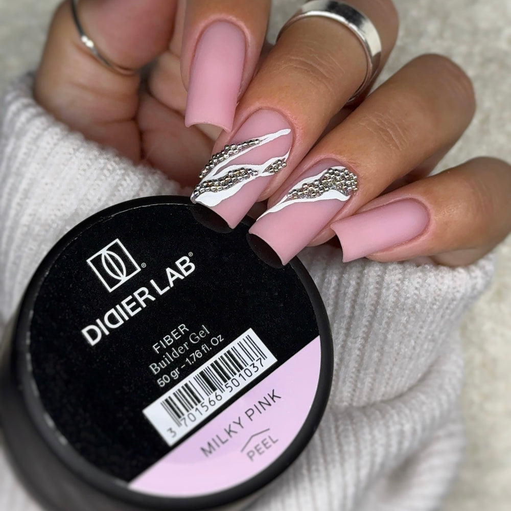 Didier Lab Fiber Milky Pink builder gel HEMA-fri
