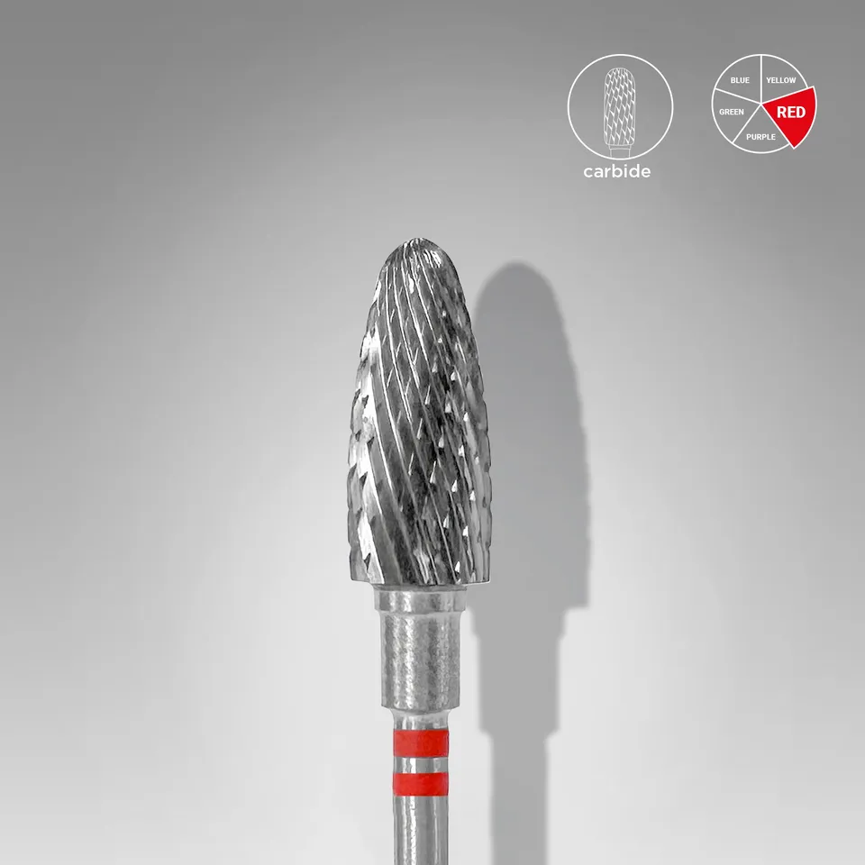 Staleks Expert fres korn rød venstrehendt 6/14 mm hardmetall