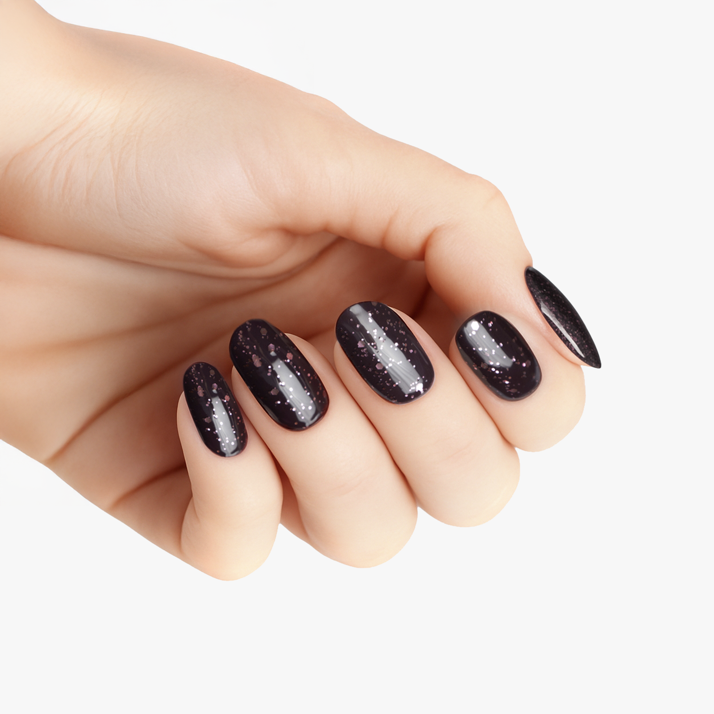 ALCE Rose Gold Dots top coat glitter
