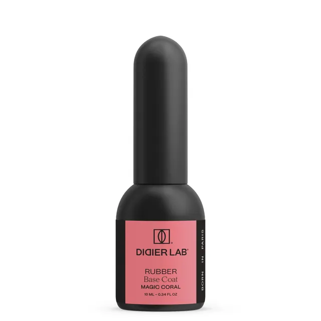 Didier Lab Rubber Base Coat Magic Coral 2-i-1 elastisk