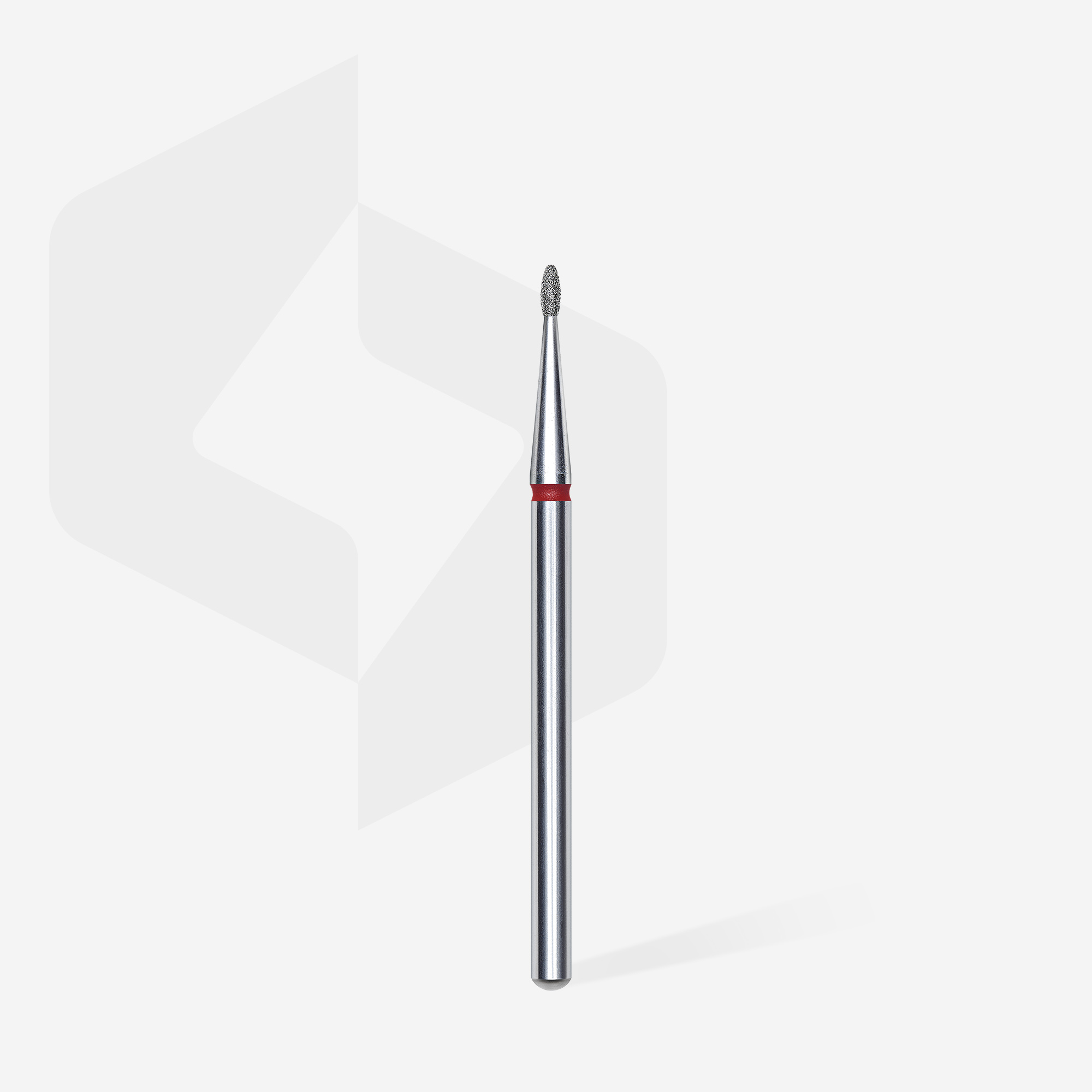 Staleks Expert fresebit rund knopp rød 1,2 mm fin