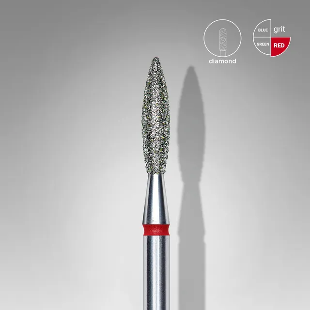 Staleks Expert diamantbits flamme rød 2,3 mm finkornet