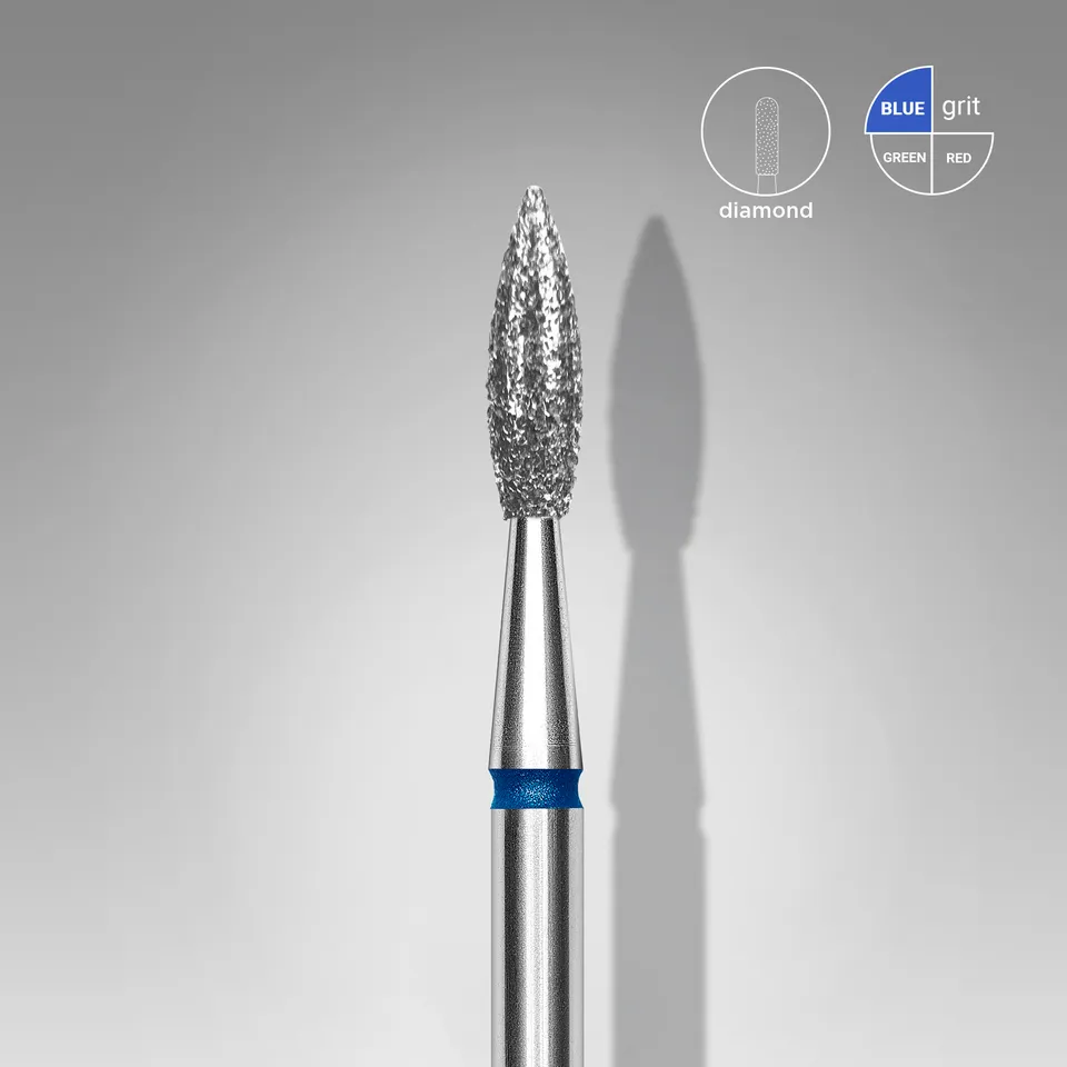Staleks Expert diamant fresebor flamme blå 2,3 mm / 8 mm