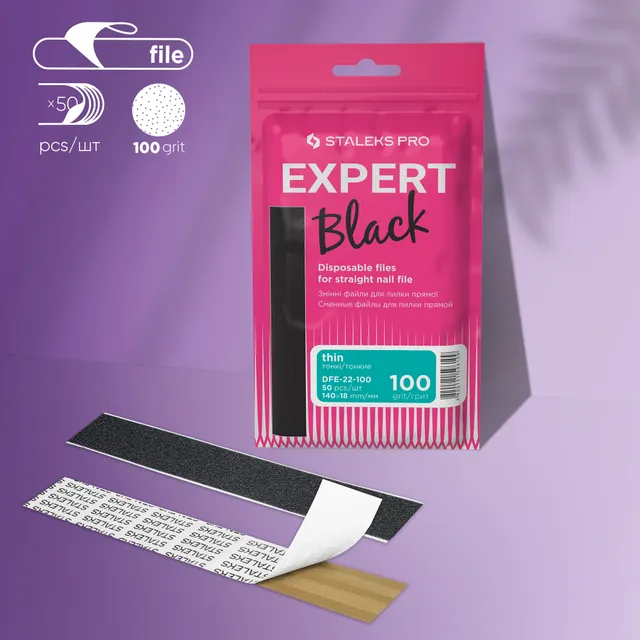Staleks Expert 22 neglefil refill tynn 100 grit