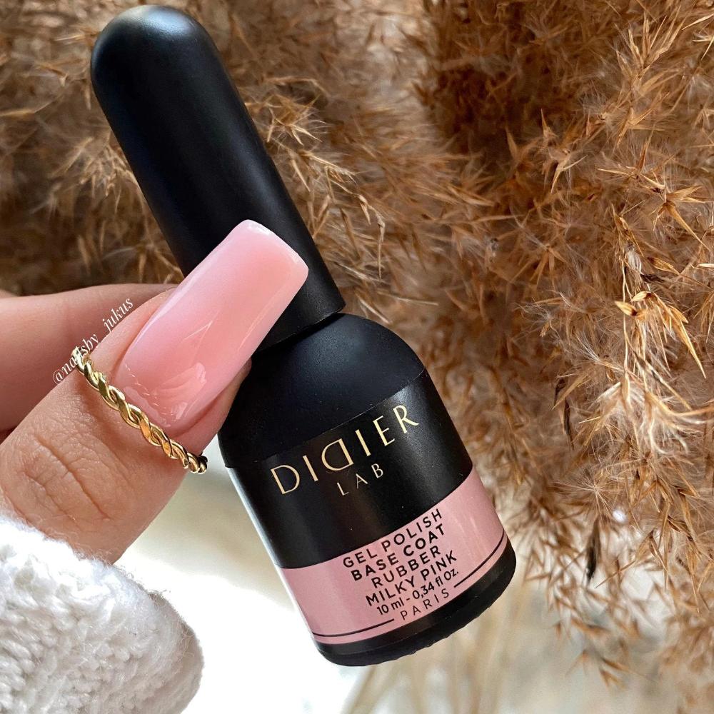 Didier Lab Rubber Base Milky Pink base coat rosa
