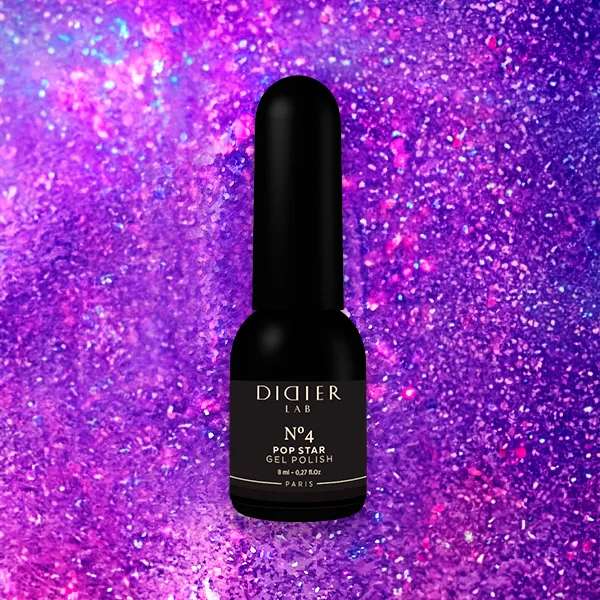 Didier Lab Pop Star No4 gellakk lilla glitter