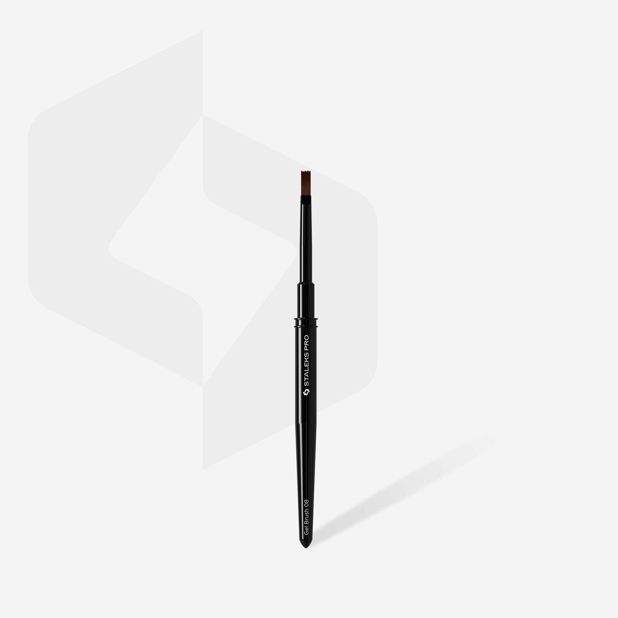 Staleks Expert gelpensel rett 6 mm / 10 mm syntetisk