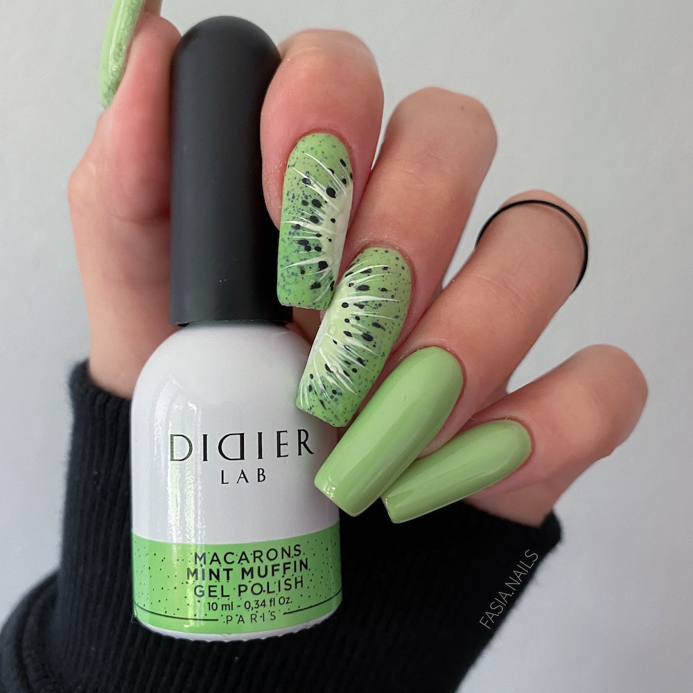Didier Lab Macarons gellakk Mint Muffin grønn