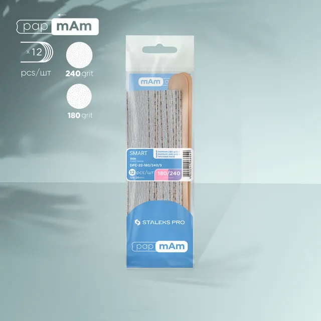 Staleks Smart 22 engangsfiler papmAm 180/240 grit