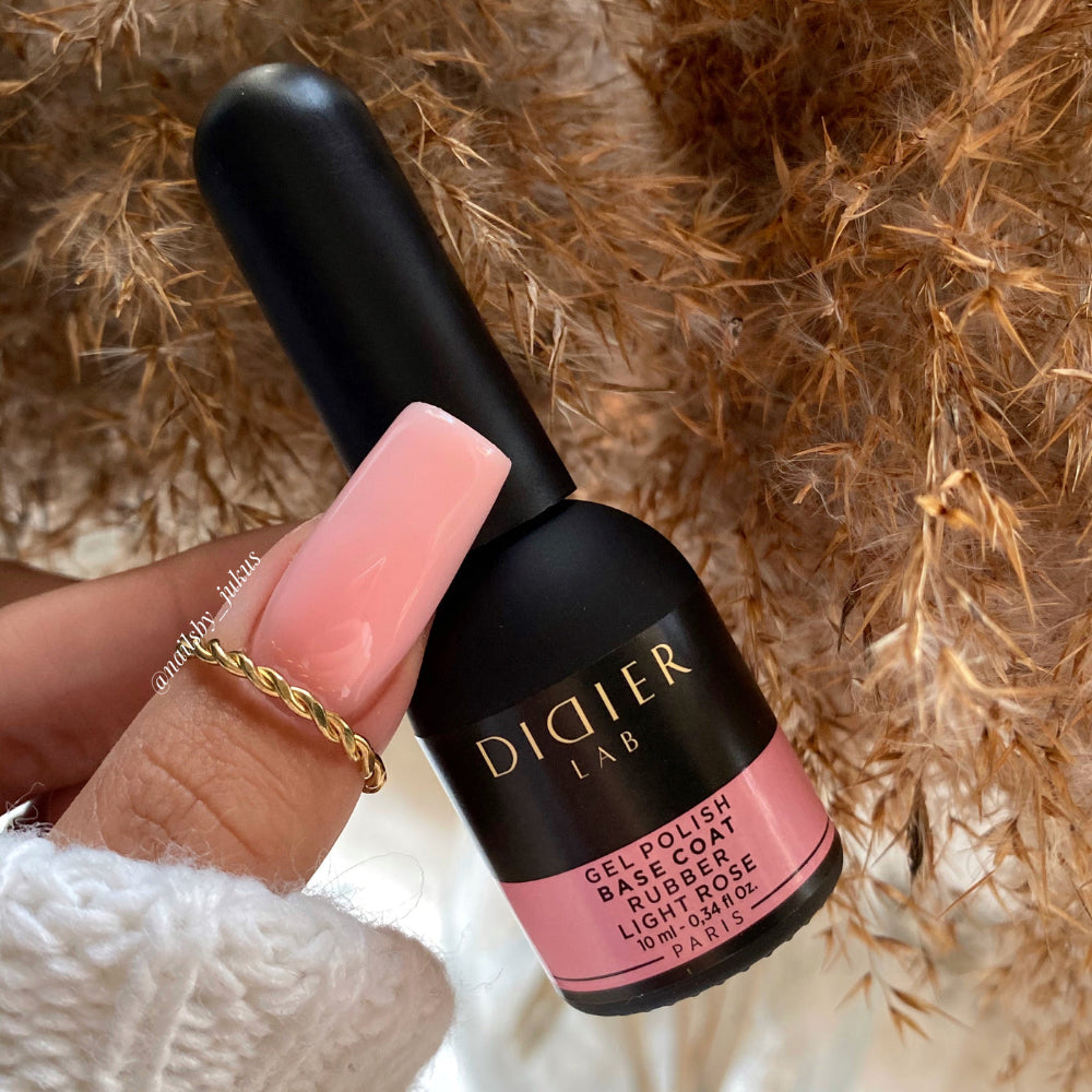 Didier Lab Rubber Base Light Rose base coat 2-i-1