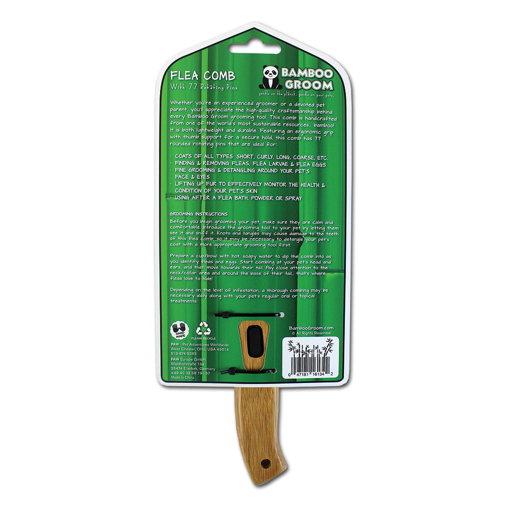 Bamboo Groom lusekam 77 roterende tenner bambus