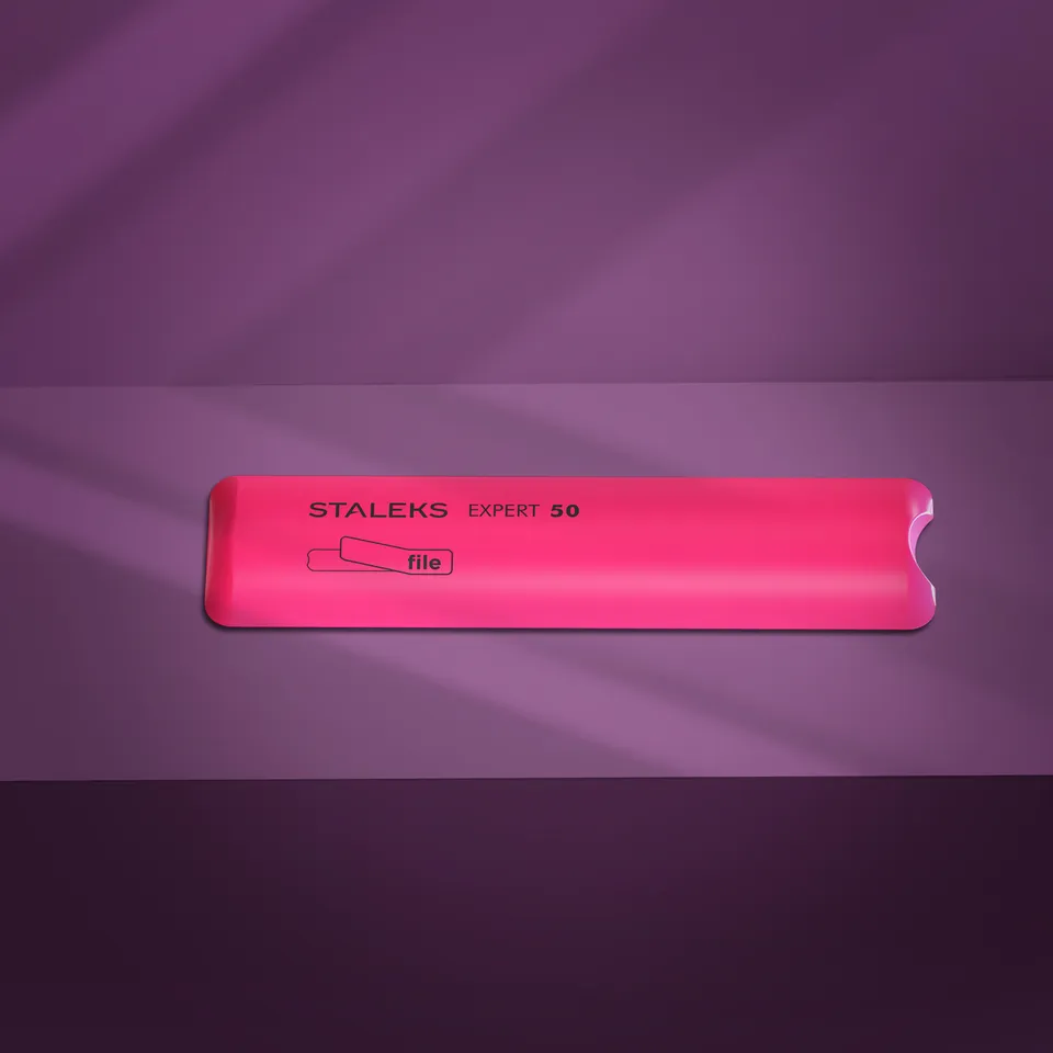 Staleks Expert 50 neglefil base kort plast skånet