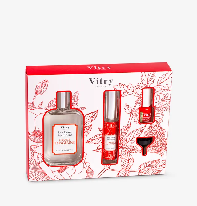 Vitry Orange Tangerine gavesett toilettvann og lakk