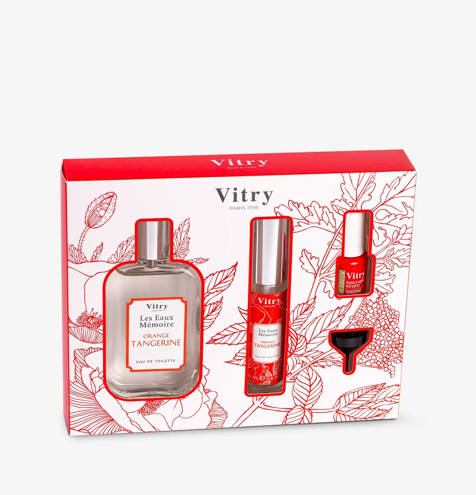 Vitry Orange Tangerine gavesett toilettvann og lakk