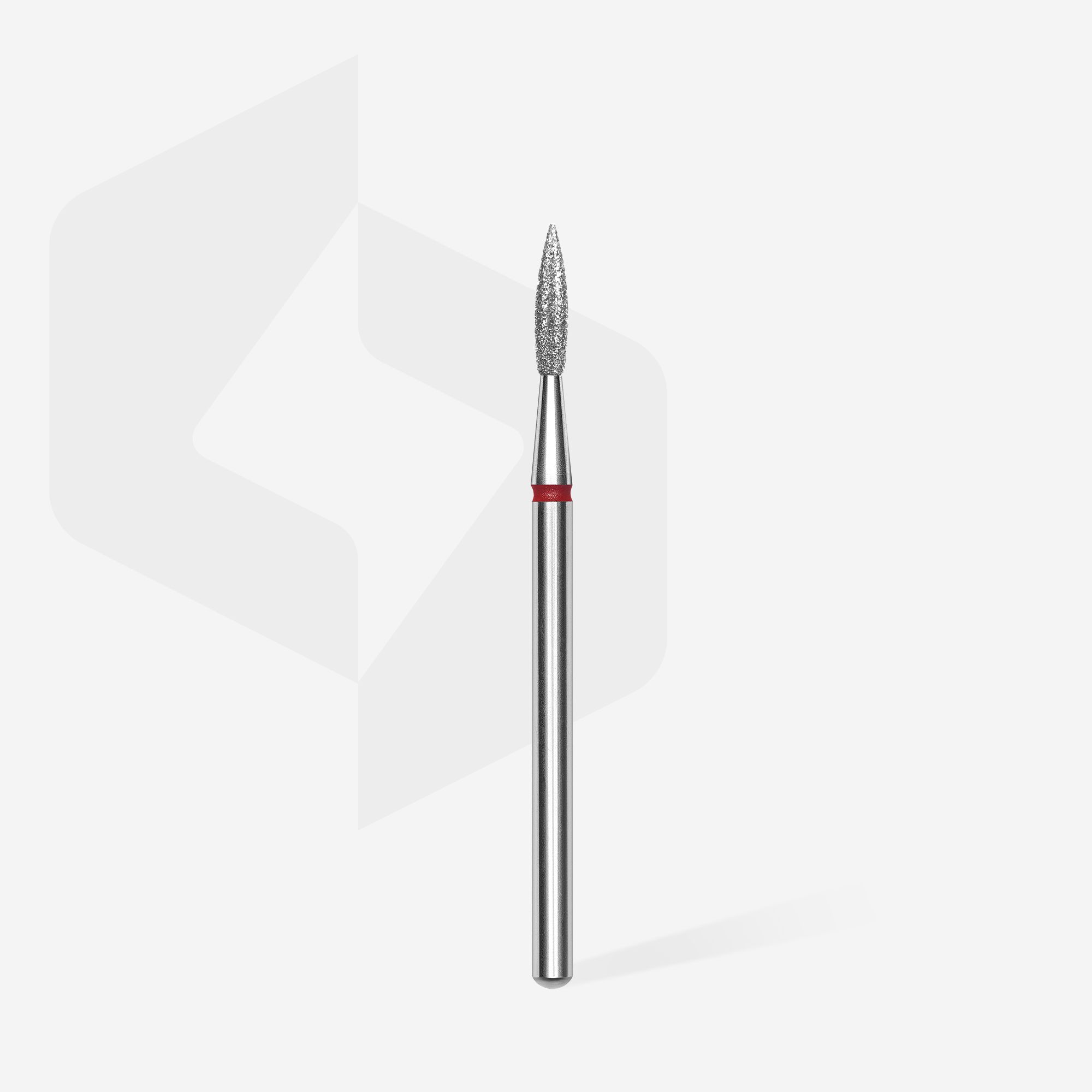 Staleks Expert diamant fresebor flamme rød 2,3/8 mm