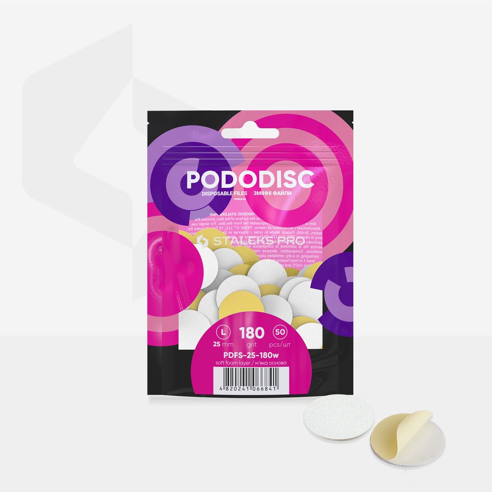 Staleks Pro Pododisc L engangsfiler 180 grit 50 stk