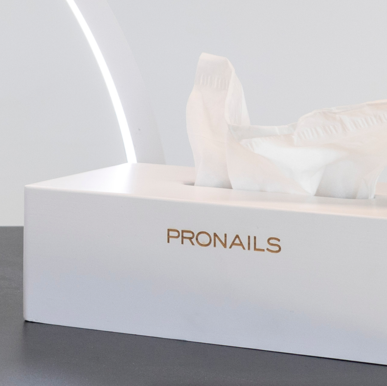 Pronails Tissue Box serviettholder hvit tre