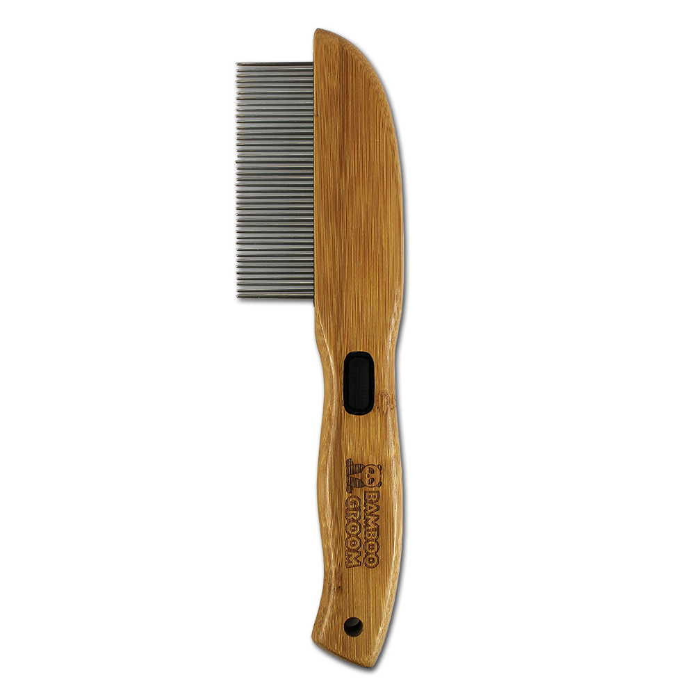 Bamboo Groom Rotating Pin Comb 41 pinnekam avrundet