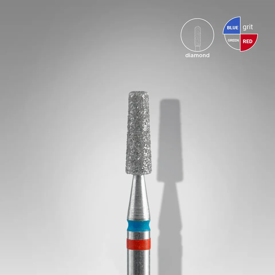 Staleks EXPERT diamantfres DUO kjegle rød-blå 2,5 mm bor