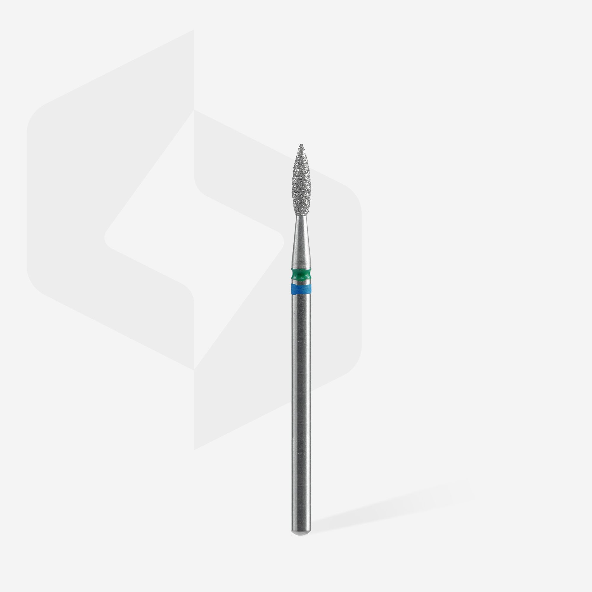 Staleks Expert Duo diamantfres flamme 2,1 mm blå-grønn
