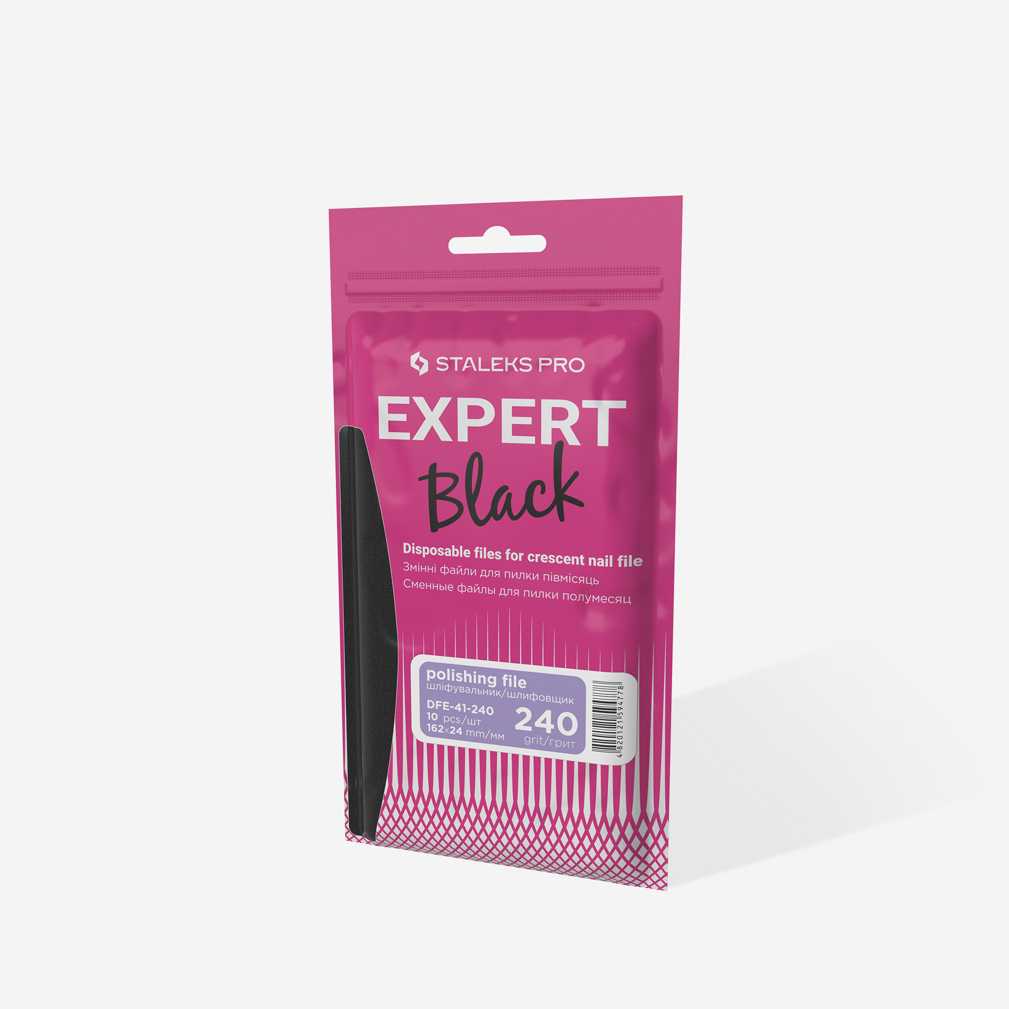 Staleks Expert 41 neglefil refill halvmåne 240 grit ekstra myk