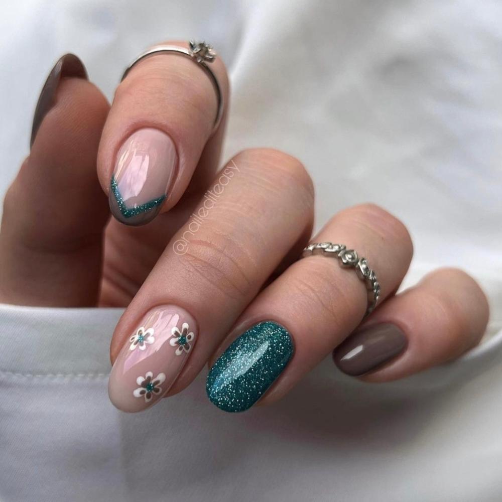 Didier Lab Brillant No18 gellakk 8 ml turkisblå glitter