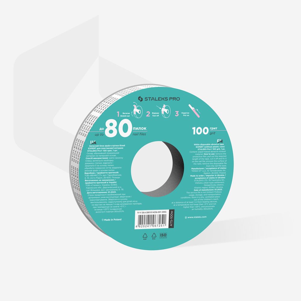 Staleks Expert sliptape 100 grit til plastetui