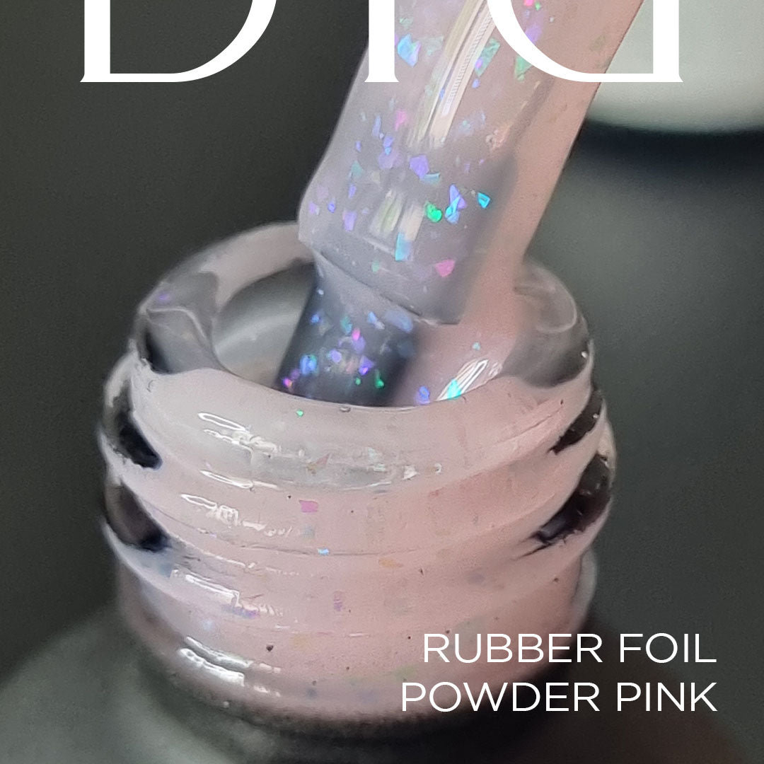 Didier Lab Rubber Base Foil Powder Pink base coat
