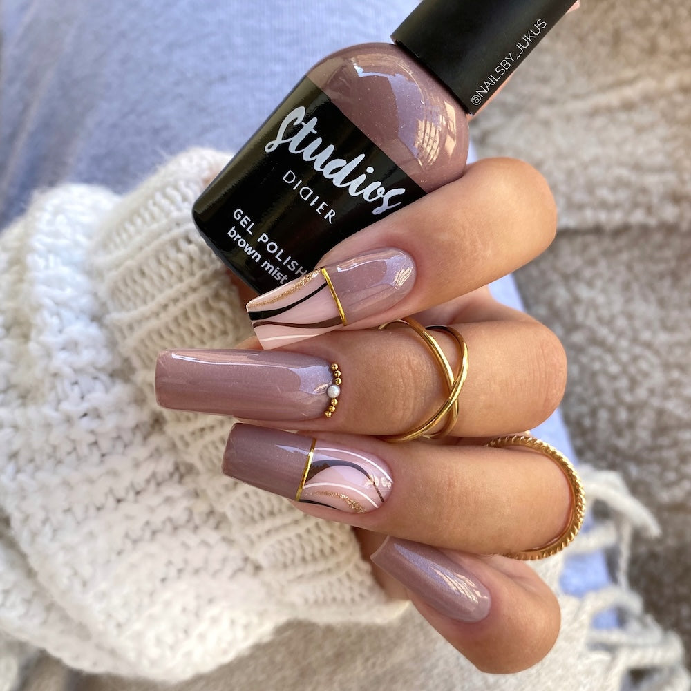 Didier Lab Studios Didier Brown Mist gellakk brun glimmer