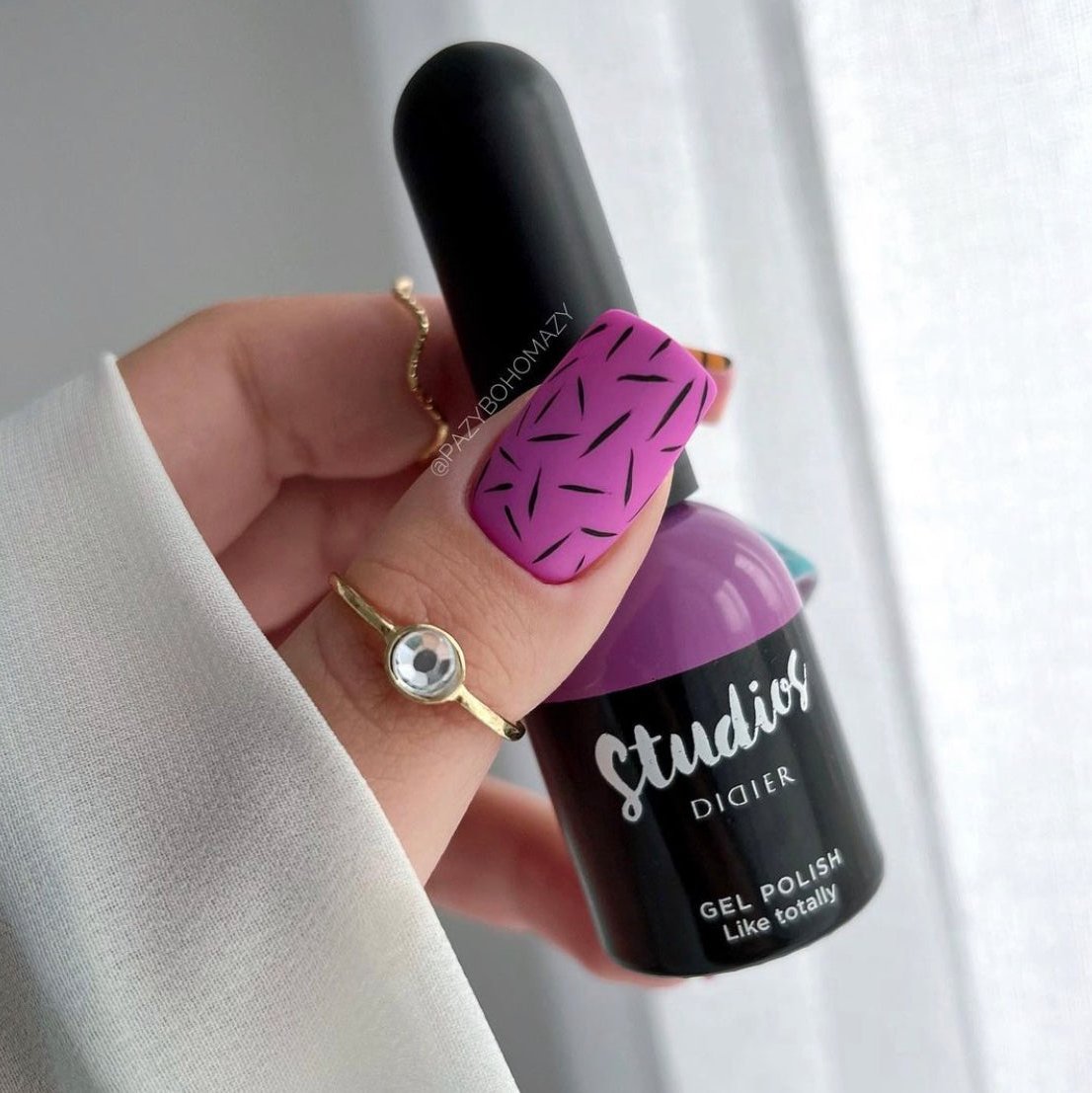 Didier Lab Studios Didier Like Totally gellak brun glitter nude